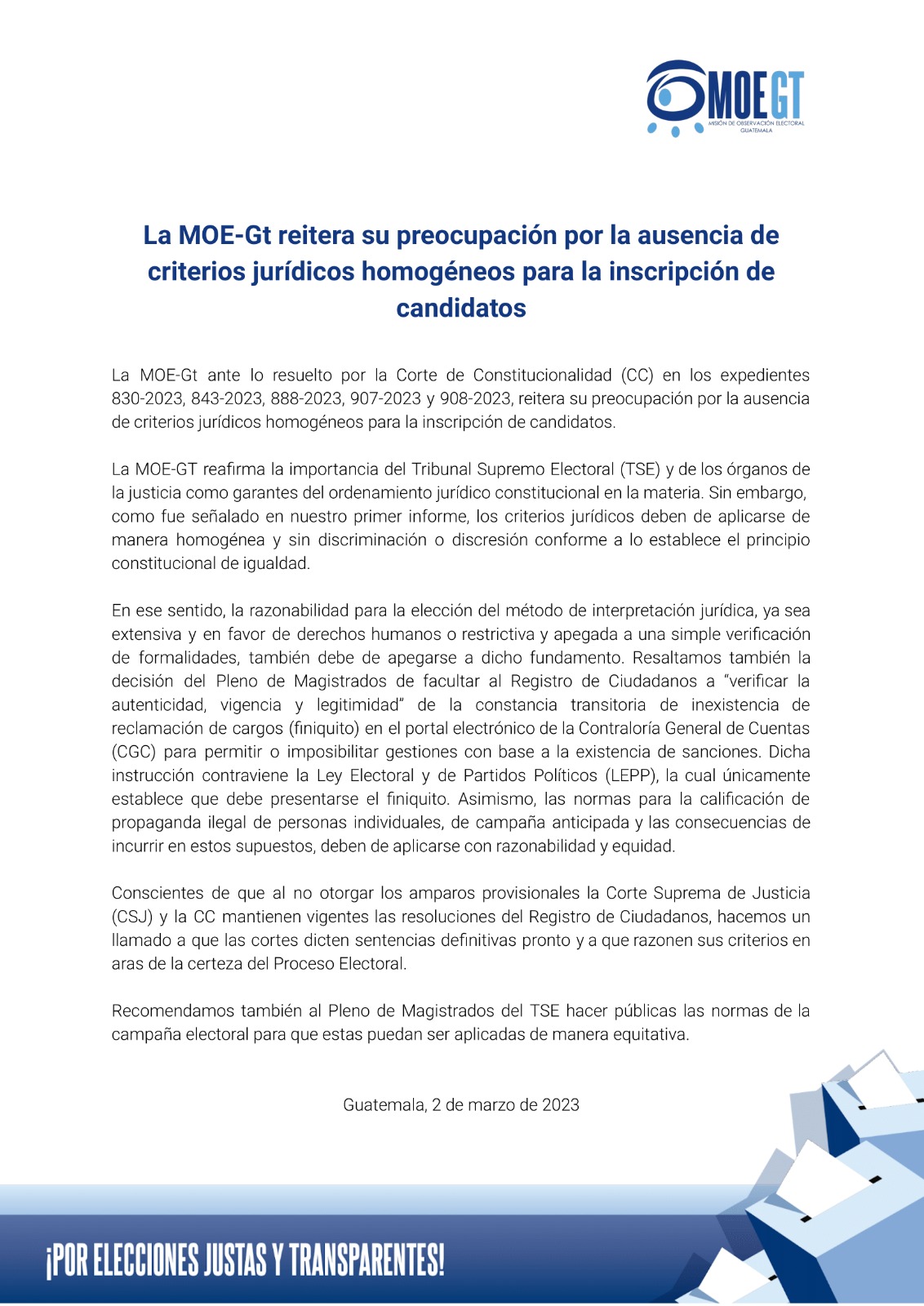 Comunicado MOE-Gt