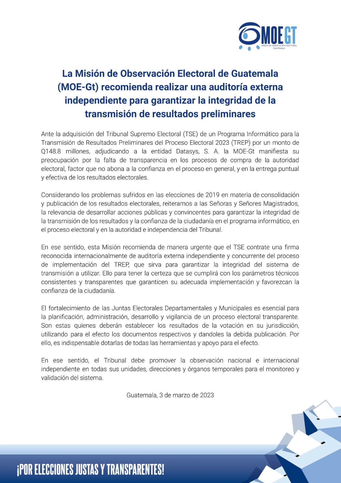 Comunicado MOE-Gt