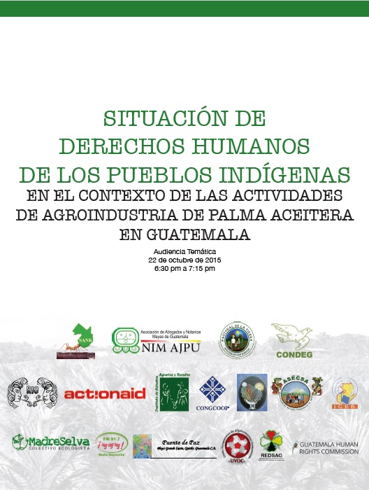 3. Informe Audiencia CIDH - derechos humanos y palma aceitera 2015